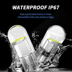 T10 W5W LED Car Canbus Glass COB 6000K Reading Dome Lamp Marker Wedge License Plate Light Bulb 168 194 192 DC 12V White Blue Red