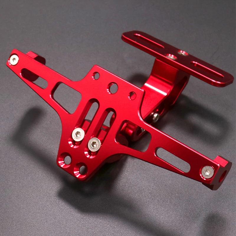 Universal Adjustable Motorcycle License Number Plate Bracket Rear Turn Signal Lamp Holder CNC Aluminum Eliminator Kits