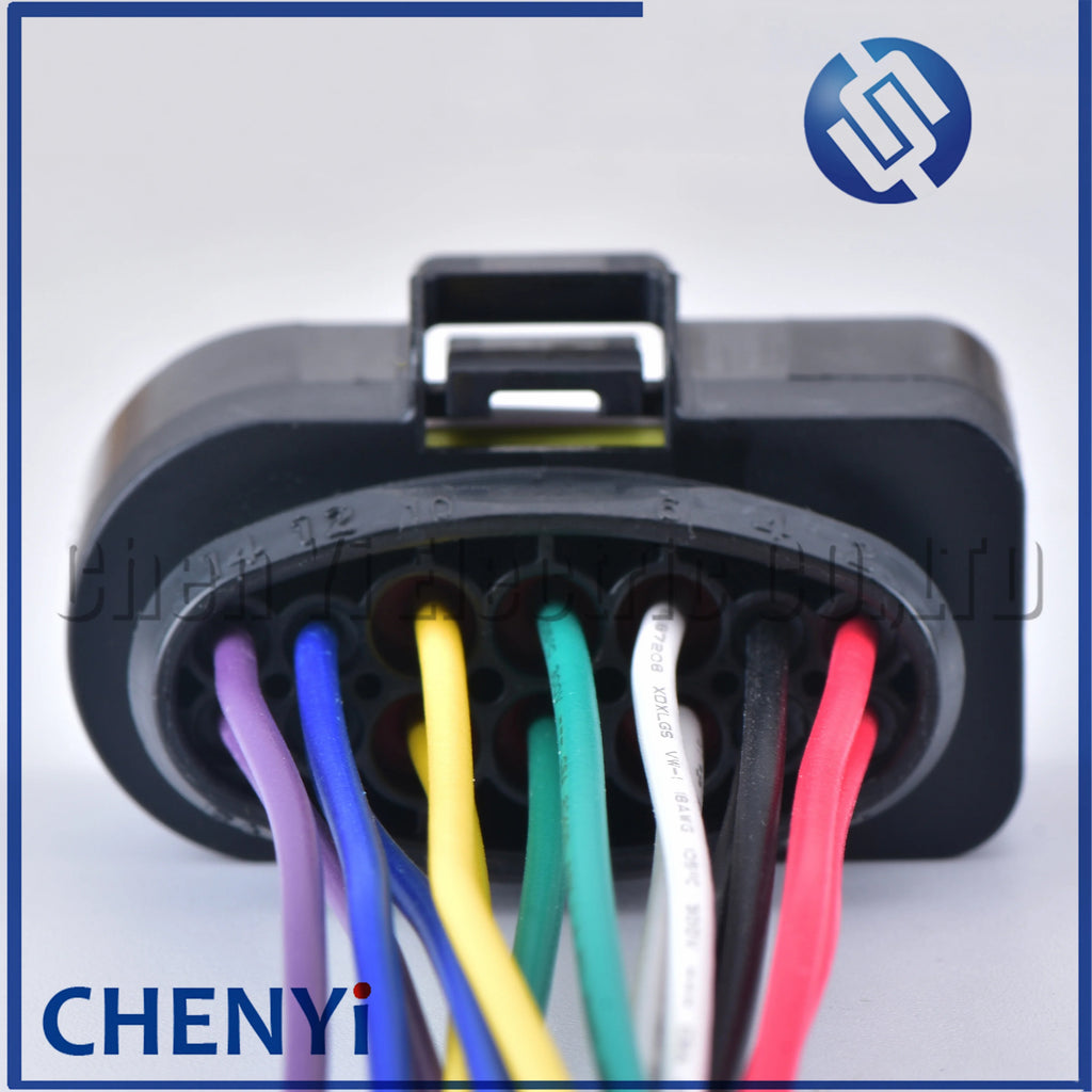 14 Pin LED light lamp wire socket automotive waterproof connector wiring Pigtail 3C0973737 3C0973837 3C0 973 737 3C0 973 837
