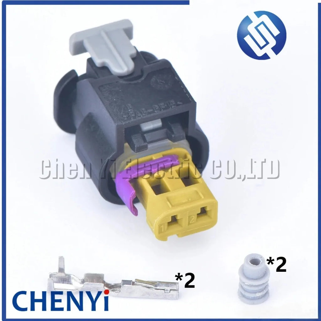 2 Pin Male or Female Sensor Wirng Harness Plug Injector Automotive Fuel Injector connector 4F0973702A 4F0 973 702 A 07P973702