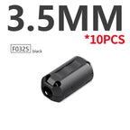 10PCS Snap Magnetic Ring Ferrite Filter For Cable Shield Removable EMC Inner Diameter 3.5MM 5/7/9/11/13/15MM Degaussing Filter