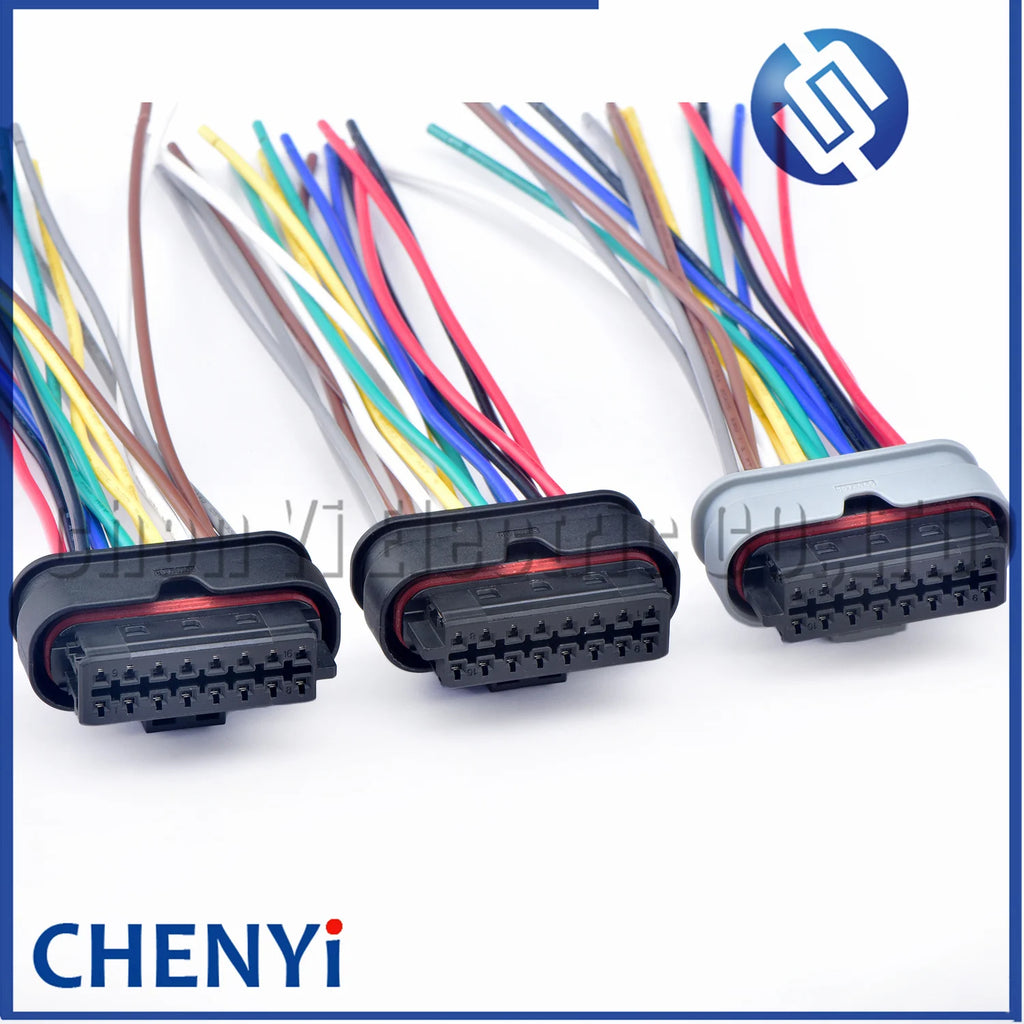 16 Pin Car Reversing Radar ACC Electric Wire harness plug A0001532222 805-587-542 805-587-541 805-588-571 807-445 805-587
