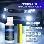 Car Headlight Restoration Crystal Oxidation Yellowing Repair Refurbishment Lens Headlight Polishing Refurbishing Kit Tools New