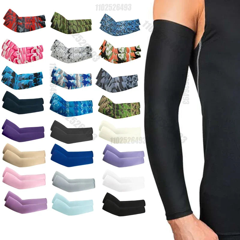 Tough Outdoors Sun Protection Sleeves UV Arm Sleeves for Men Women Golf Cooling Arm Baseball Sun Car Motorcycle Bicycle Amagi