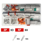 1Set Deutsch DT Series Multi-Pin Bundle (2P/3P/4P/6P/8P) | 22-16AWG Sealed Plug & Socket for Auto Electronics Upgrade DT04-2P