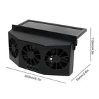 Solar Powered Car Exhaust Fan Car Window Fan Cooling Radiator Energy Saving Auto Coole Portable Deodorization Ventilator Amagi