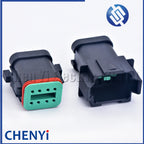 8 Pin Black DT series Connector Waterproof Wire harness plug Socket DT06-8S DT04-8P DT06-8S-E005 DT04-8P-E005 For Deutsch