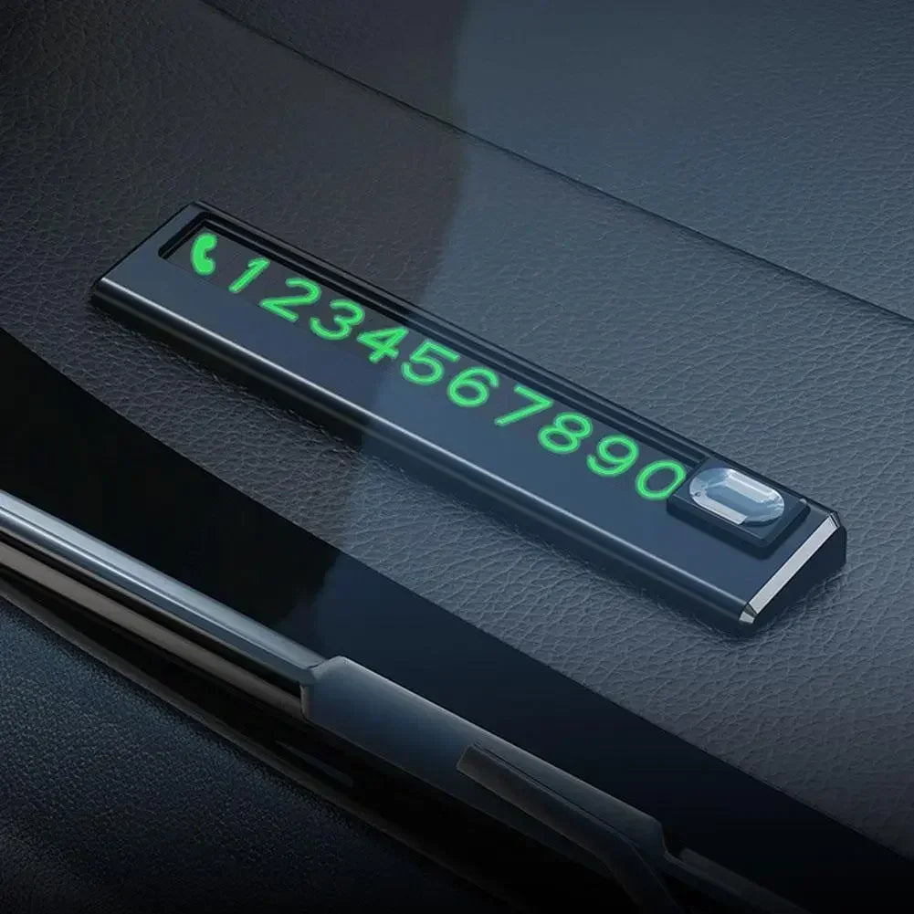 Car Park Stop Sign Universal Automobile Accessories Car Temporary Parking Card Phone Number Card Plate Telephone Number Amagi