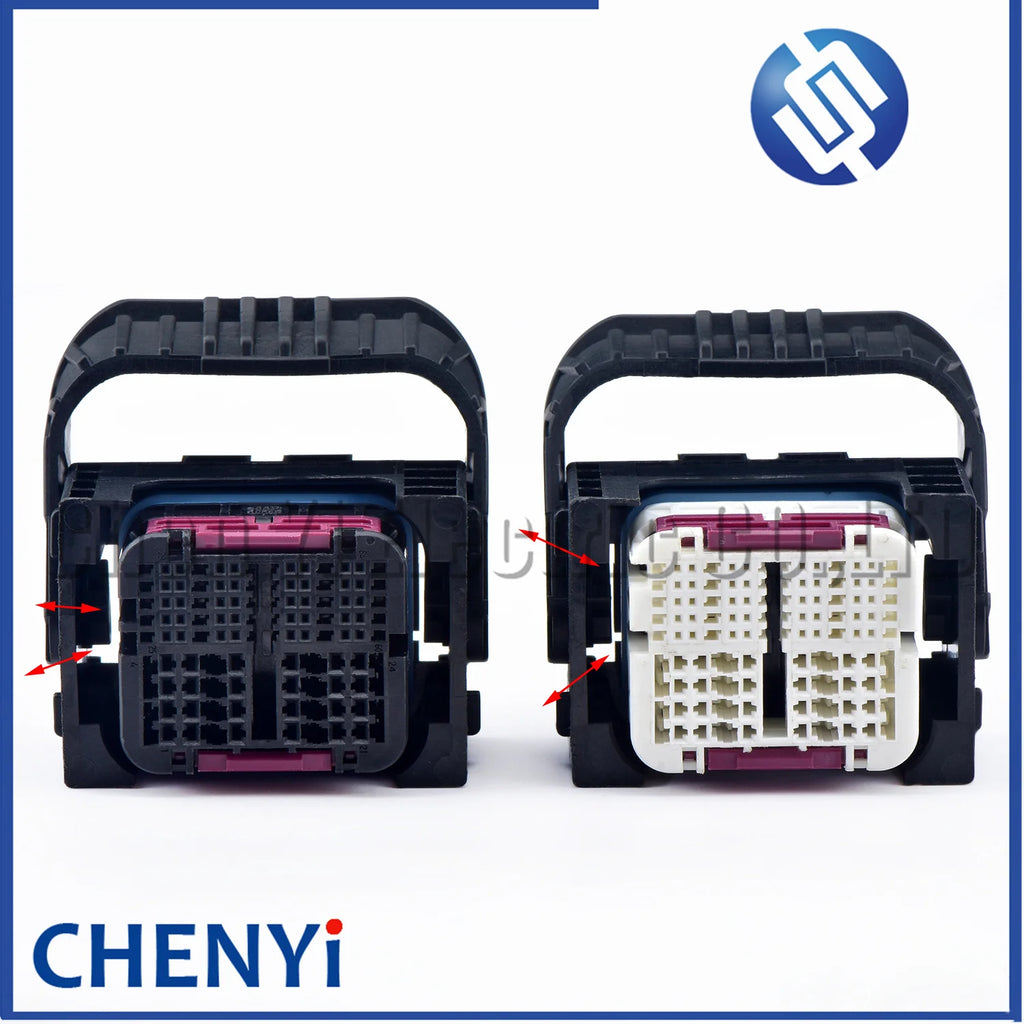 64 Pin Automotive waterproof connector engine Computer board ECU plug 9302475-01 1-2208825-1 1-2208825-2