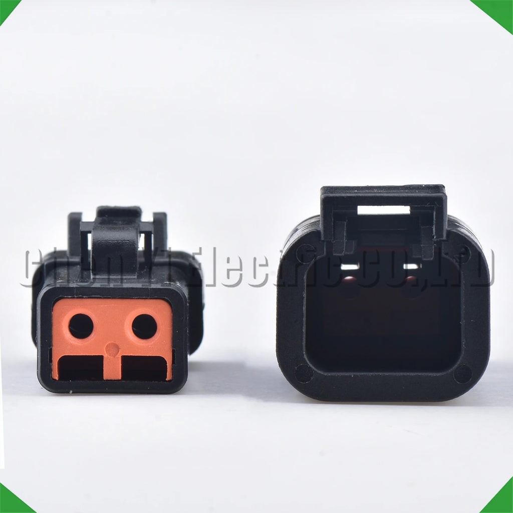2-Pin Connector Connector series Black Automotive waterproof connector DTP06-2S DTP04-2P