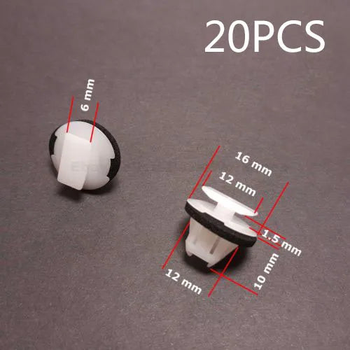 20Pcs Car Wheel Arch Surround Trim Clips For Nissan Juke X-Trail Wing Moulding Clip Car Rivets Clip Car Accessories