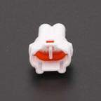 2 PIN AC Assembly White Car 2mm Male Female Waterproof Connector Automobile Foglight Electric Wiring Socket