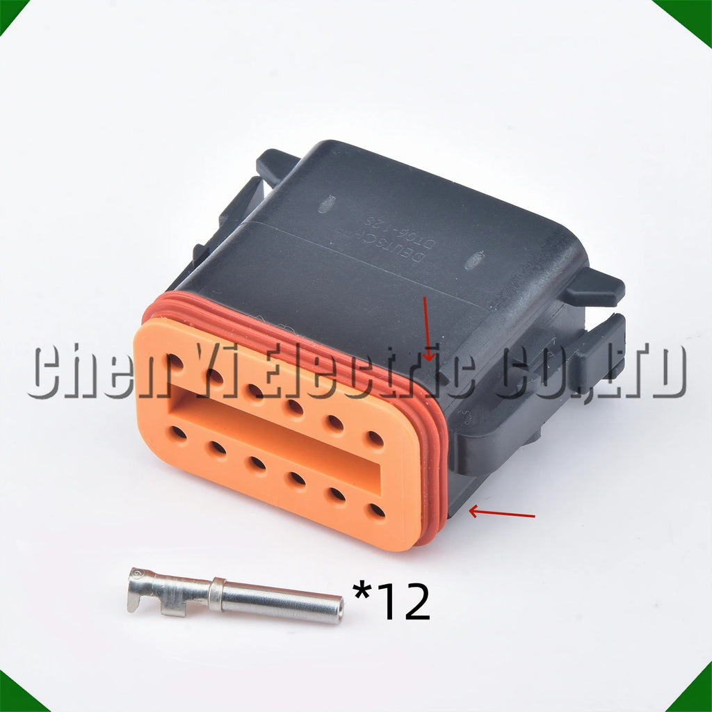 12 Pin Waterproof Connector Plug DT06-12SA DT04-12PA DT06-12SB DT04-12PB DT06-12SC DT04...