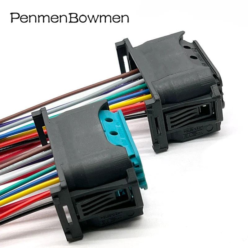 1 Set 12 Pin Car Led Lamp Headlight Electrical Cable Connectors Wire Harness Plug 61132359991 For BMW 1-1452335-1 1-1452334-1