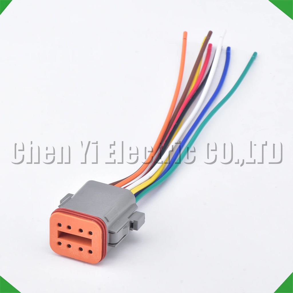 8-Pin Wire Harness female Waterproof Connector Automotive Electrical Harness pigtail