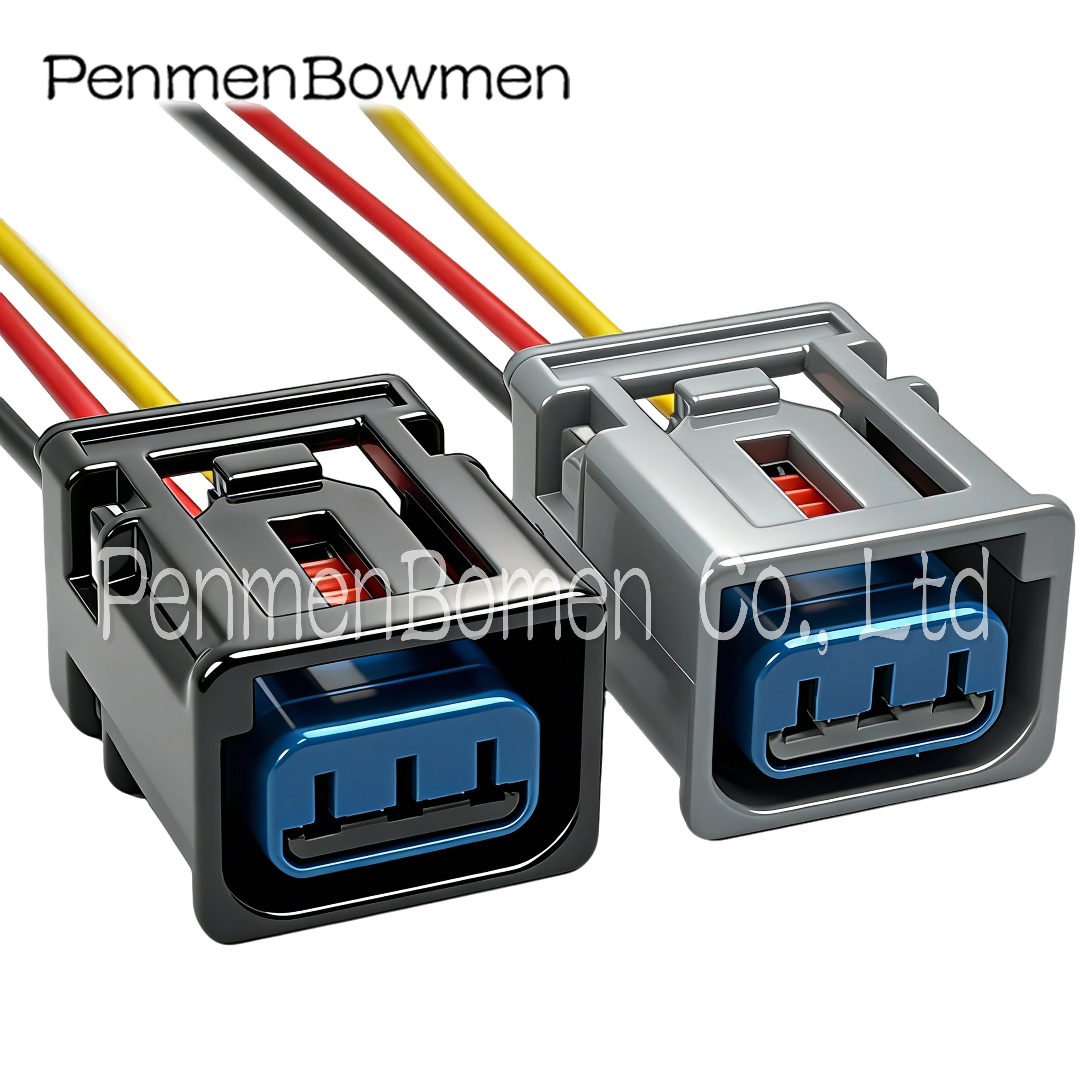1 Set 3 Pin Car Ignition Coil High Voltage Electrical Cable Connectors Female Wire Harness Plug 1W7T-14A464-MA for Ford Honda