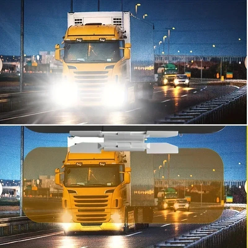Car Sun Visor Goggle Night Vision Driving HD Anti Sunlight Dazzling Day Mirror UV Fold Flip Down Clear View Interior Mirrors Ama