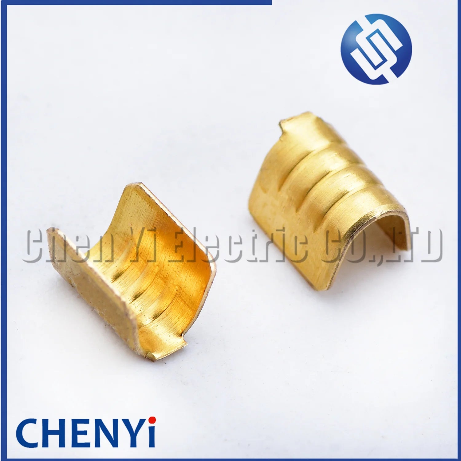 100 Pcs wire crimping brass terminal blocks wire docking and parallel terminals Copper strip joint For C-type U-type