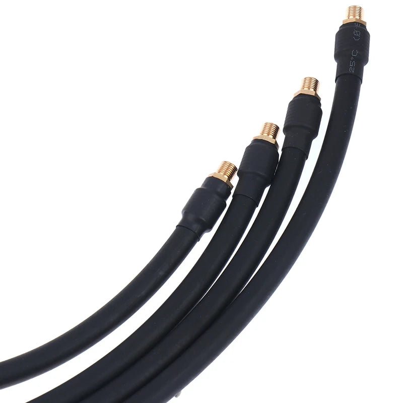 Air Rubber Hose Flexible Tire Valve Extension Tube Adapter for Air Compressor Tire Inflator Pump for Car Motorcycle Bike