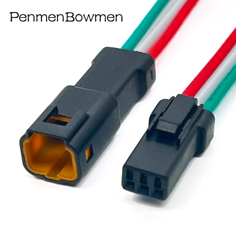 1 Set 2 3 4 6 8 Pin JST Miniature Small Current Rearview Mirror Black Electrical Connectors Wire Harness Plug for Motorcycle