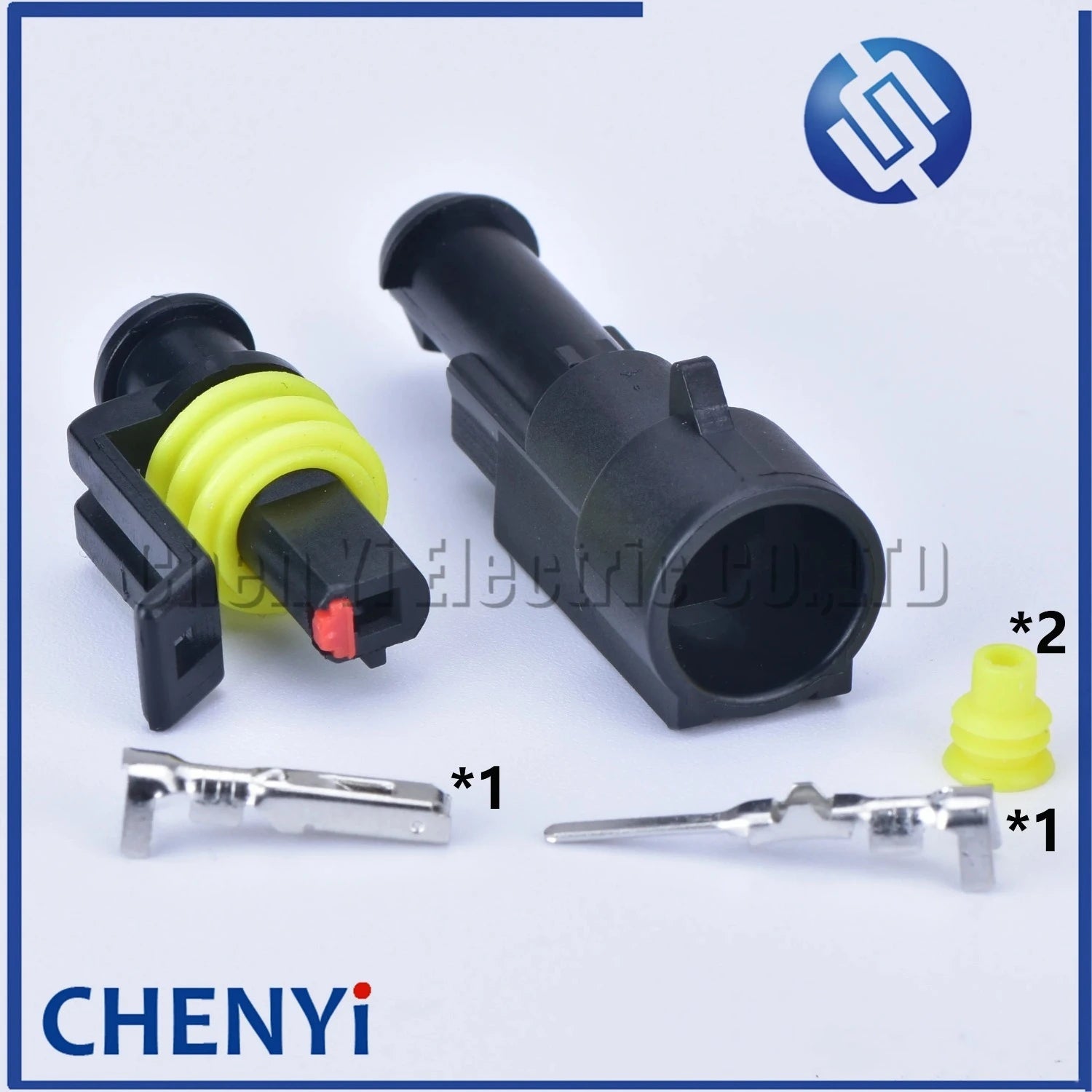 5 Sets 1 pin Sealed Electrical Wire automotive Connector Male or Female car Waterproof Plug kit 282079-1 282103-1