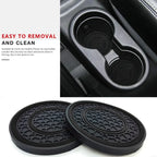 2pcs 7cm Non-slip Car Water Cup Pad Mat for Bottle Holder Coaster Auto Interior Anti-skid Cup Holders Amagi
