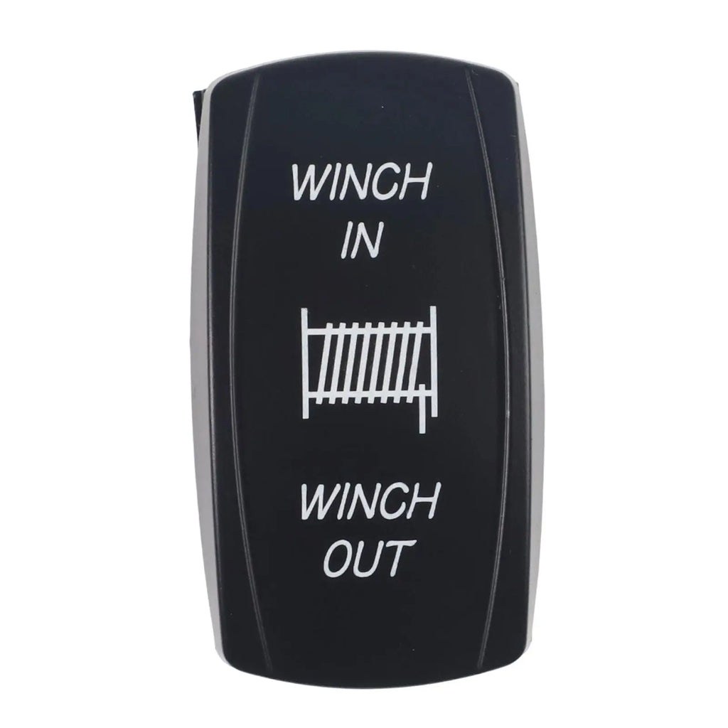 1 PC Winch IN OUT  Switch LED Rocker UTV Truck Boat 7 Pin  Switch Boat-shaped Switch For  Car Marine Truck Camper  Accessorie