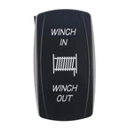 1 PC Winch IN OUT  Switch LED Rocker UTV Truck Boat 7 Pin  Switch Boat-shaped Switch For  Car Marine Truck Camper  Accessorie