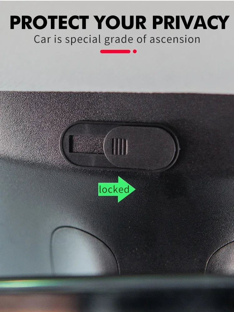 For Tesla Model 3/Y Interior Cabin Camera Cover Slide Premium Plastic Privacy Protector Blocks Unwanted Access Easy to Use amagi
