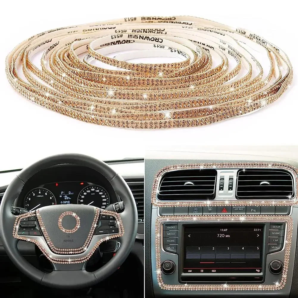 Car Decorative Stickers Auto Crystal Artificial Diamond Girls Car Decoration Accessories Auto Interior Cover  Waterproof amagi