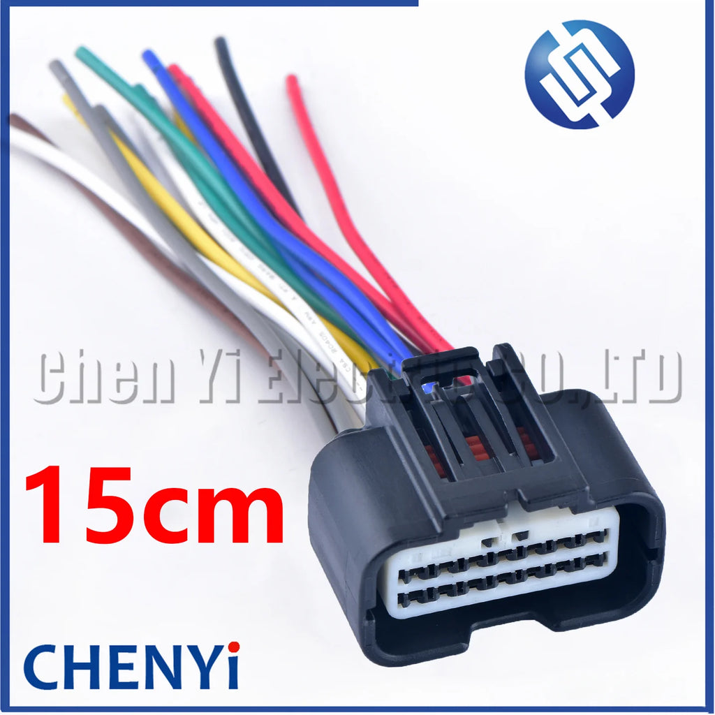 14 Pin Female car waterproof auto connectors (0.6) 7289-6613-30 cable adapter connector With Pins For Toyota Honda Nissan