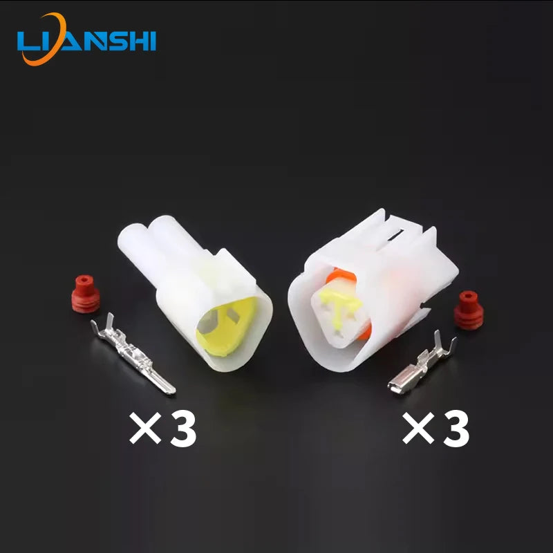 FW-C-3F-B FW-C-3M-B Automotive waterproof connector Flame out switch Solenoid valve plug 3p harness housing with terminal