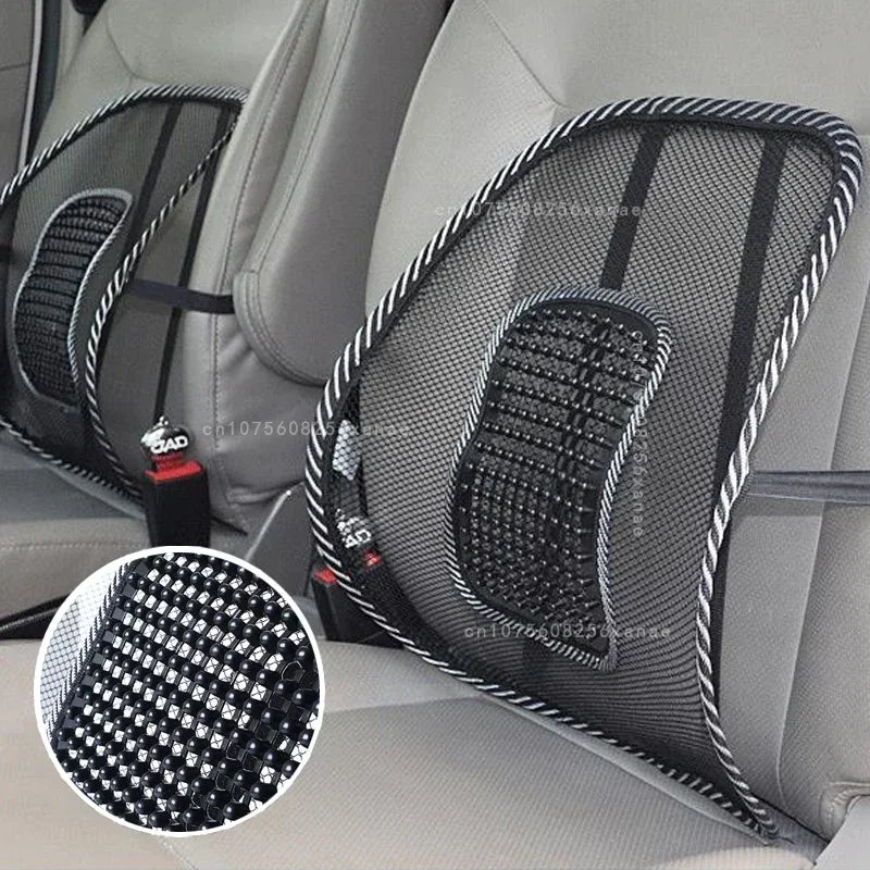 Car Seat Office Chair Massage Back Lumbar Support Mesh Ventilate Cushion Pad Black Mesh Back Lumbar Cushion for Car Driver Amagi