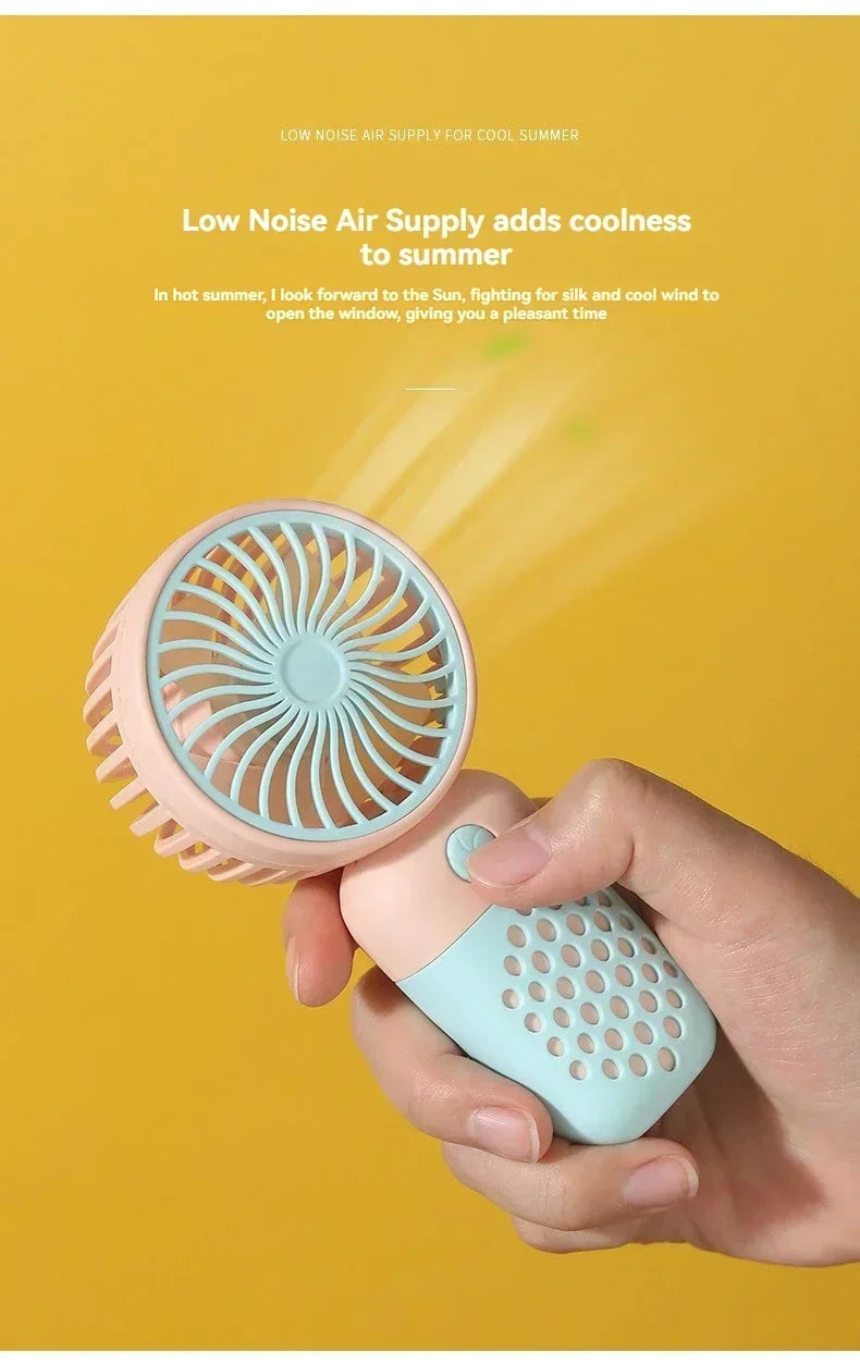 Motorcycle Portable Mini Fan Handheld Fan Lightweight Handy Fan Pocket Size Low Noise Small Electric Student Gift Outdoor Amagi