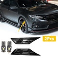 2 Pcs Turn Signal  Light For Honda Civic 2016 To 2021 Turn Signal Width Light Modified  Black With LED Bulb