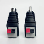 4/10/40PCS RCA Male & Female to Terminal Block Adapter, Solderless AV Audio Video Connectors for Speaker, Home Theater, CCTV Use