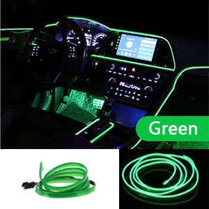 1M/3M/5M USB LED Ambient Light For Car LED Panel Dashboard Neon Strip Interior Decorations Atmosphere EL Light Line Tube With