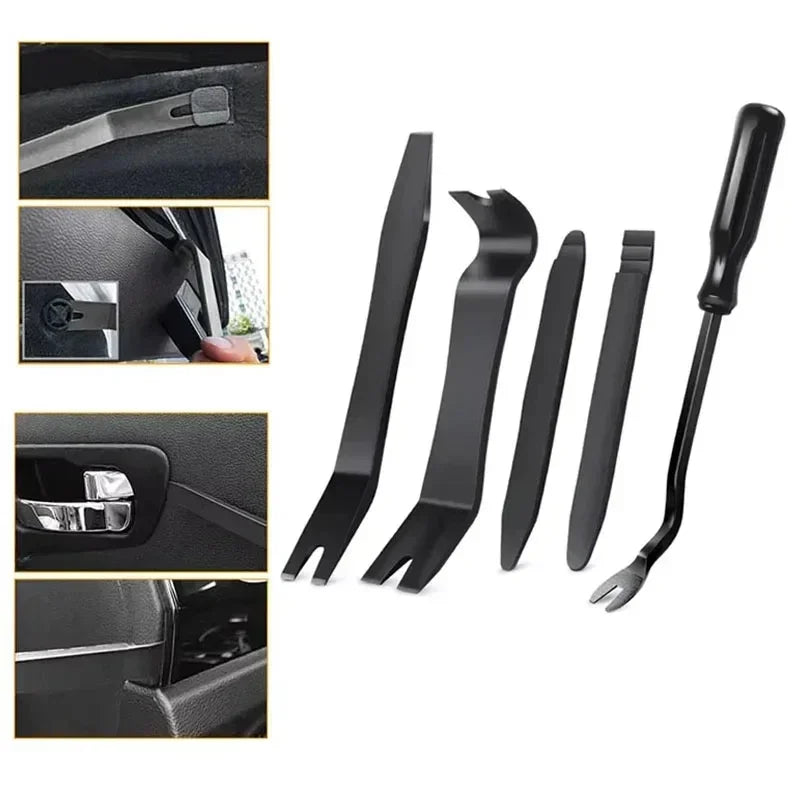 Car Door Panel Removal Tool Set Audio Video Dashboard Clip Installer Prying Navigation Disassembly Kit Automobile NailPull Amagi