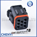 8 Pin Male or Female Waterproof Automobile Connector Electronic Plug 132008-001 132008-000 With Pins