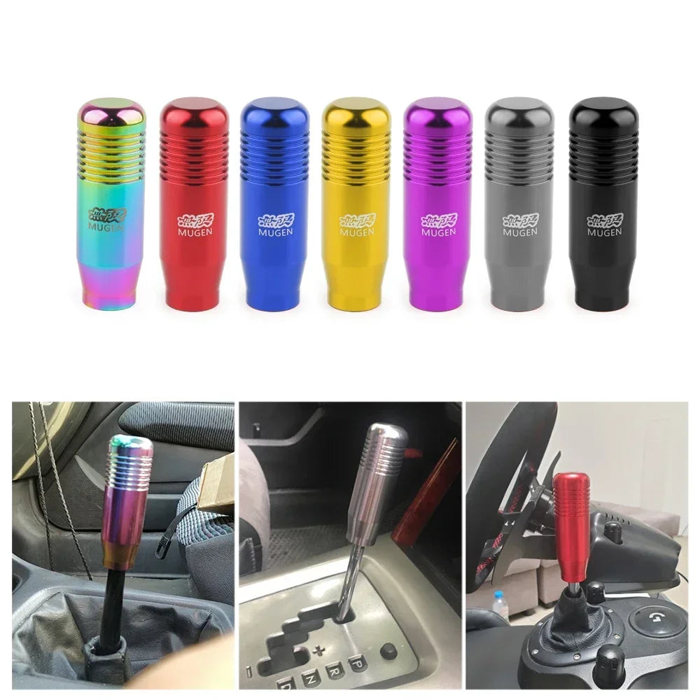Universal 8.5cm Manual Car Gear Shift Knob Aluminium Alloy Racing Automatic Shift 7 Color Gear Shift Knob Auto Transmission amag