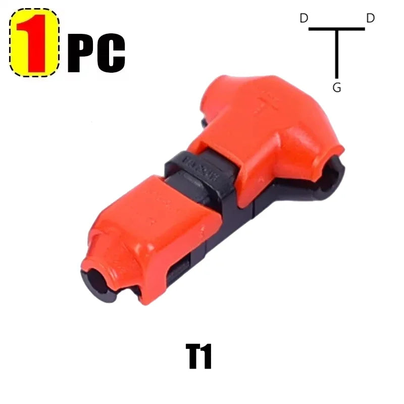 T-Tap Wire Connectors – I & T Type 2-Pin Splice Connector 12V 24V DC 300V AC 18-22AWG