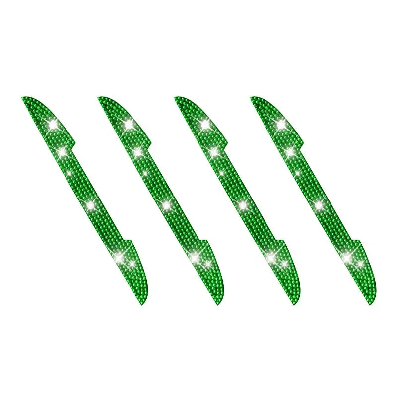 Bling Rhinestone Car Door Handle Scratch Protectors Suitable For All Cars Vehicles SUVs Side Mirrors Car Door Edge Guards Amagi
