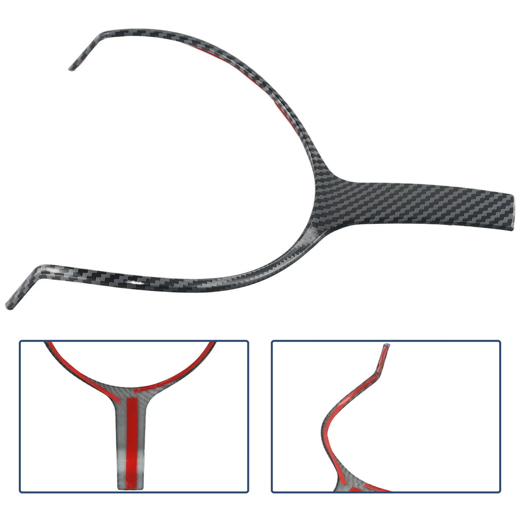 ABS Carbon Steering Wheel Cover Trim For BMW F Chassis F22 F30 F32 F10 F12 F15 Carbon Fiber Steering Wheel Lower Cover Trim
