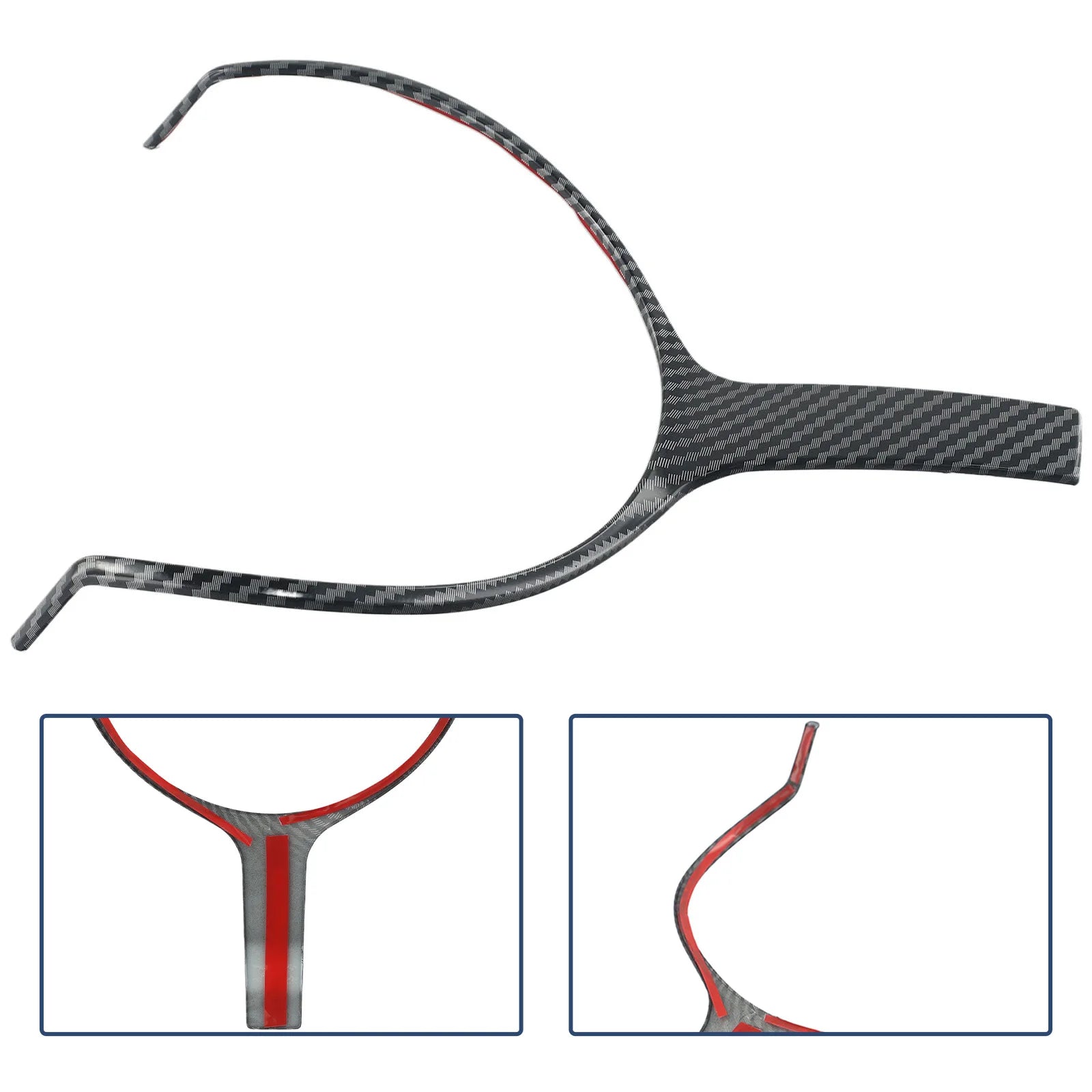 ABS Carbon Steering Wheel Cover Trim For BMW F Chassis F22 F30 F32 F10 F12 F15 Carbon Fiber Steering Wheel Lower Cover Trim