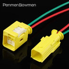 1 Set 2 Pin Car Seat Collision Electrical Cable Connectors Waterproof Female Male Wire Harness Plug SABRB-02-1A-Y SABPB-02-1A-Y