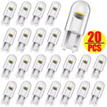 T10 W5W LED Car Canbus Glass COB 6000K Reading Dome Lamp Marker Wedge License Plate Light Bulb 168 194 192 DC 12V White Blue Red
