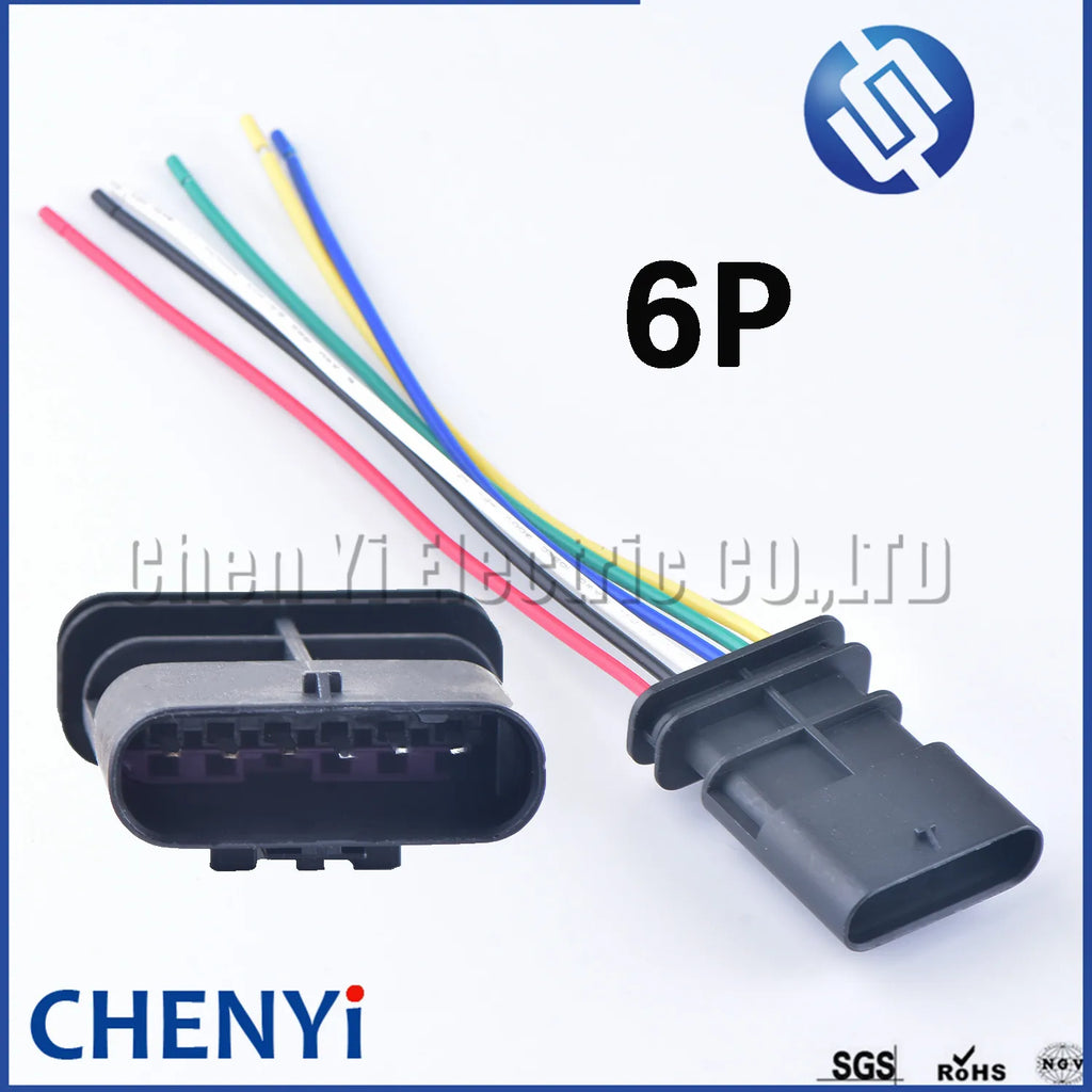 6 Pin Accelerator Throttle sensor connector Car Rear Tail Brake Lamp Waterproof harness plug 4F0 973 706 1-1718646-1 1-1718806-1