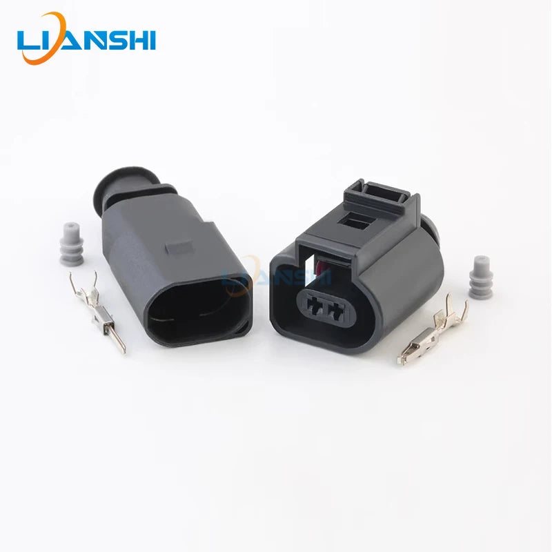 1J0973802 1J0973702 Automotive connector Air intake temperature Ambient temperature Outdoor sensor 2P plug with terminal