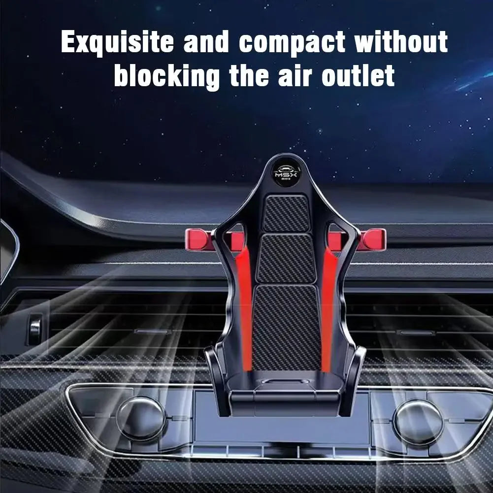 Racing Seat Car Mobile Phone Holder Stable And Shock-Resistant Car Navigation Bracket For Universal Accessories Tools