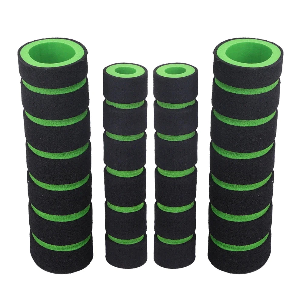 4PCS/SET Bicycle and Motorcycle Handlebar Foam Sponge Grip Cover Universal Anti-slip Soft Handlebar Modification Accessories